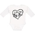 thumbnail image 3 of Inktastic I Love My Big Bro in Black Chalk Heart Boys or Girls Long Sleeve Baby Bodysuit, 3 of 5