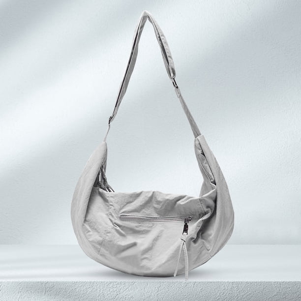 Bolso bandolera para mujer Cómodo Bolso de bola de masa Ir de compras Fiesta (Gris)