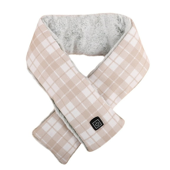 Kieccall Charging Heating Men'S And Women'S Winter Scarf Smart Heating Pure Color Neck Guard Warm Scarf