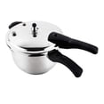 thumbnail image 3 of Super Quality Stainless Steel 304 Pressure Cooker, Six Over-pressure Safety Systems, Silver Color, One Extra Rubber Gasket, Gift Box, Mirror Polish, Three Layer Compound Bottom (13.4 QT (Dia 34 cm)), 3 of 4
