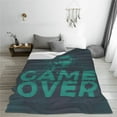 thumbnail image 2 of Shooter Game over Throw Blanket, Fluffy Soft Cozy Blanket Flannel Plush Microfiber Couch Throw, 50"x40", 2 of 8
