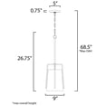 thumbnail image 5 of Maxim 10198BROI 9 in. Pitchfork 1 Light Oil Rubbed Bronze Single Pendant Ceiling Light, 5 of 5