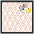 thumbnail image 2 of PinPix 17x17 Custom Cork Bulletin Board Ikat Grapefruit Poster Board Has a Fabric Style Canvas Finish, Framed in Ikat Grapefruit, by ArtToFrames (PinPix-1632), 2 of 5