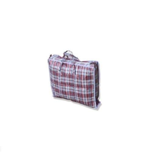 1pcs Jumbo Laundry Bags Zipped Reusable Large Strong Shopping Storage Bag Random Color, Size: 23.62 * 23.62 * 5.91