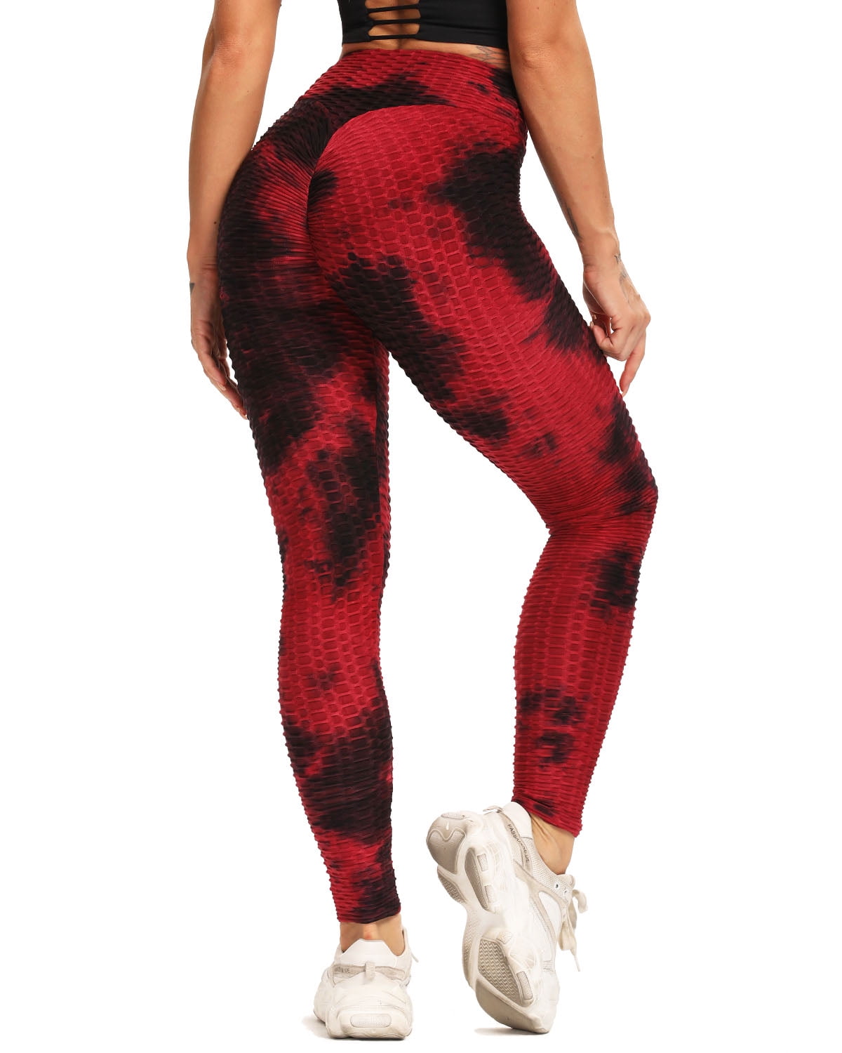 Red and black gym leggings Clearance