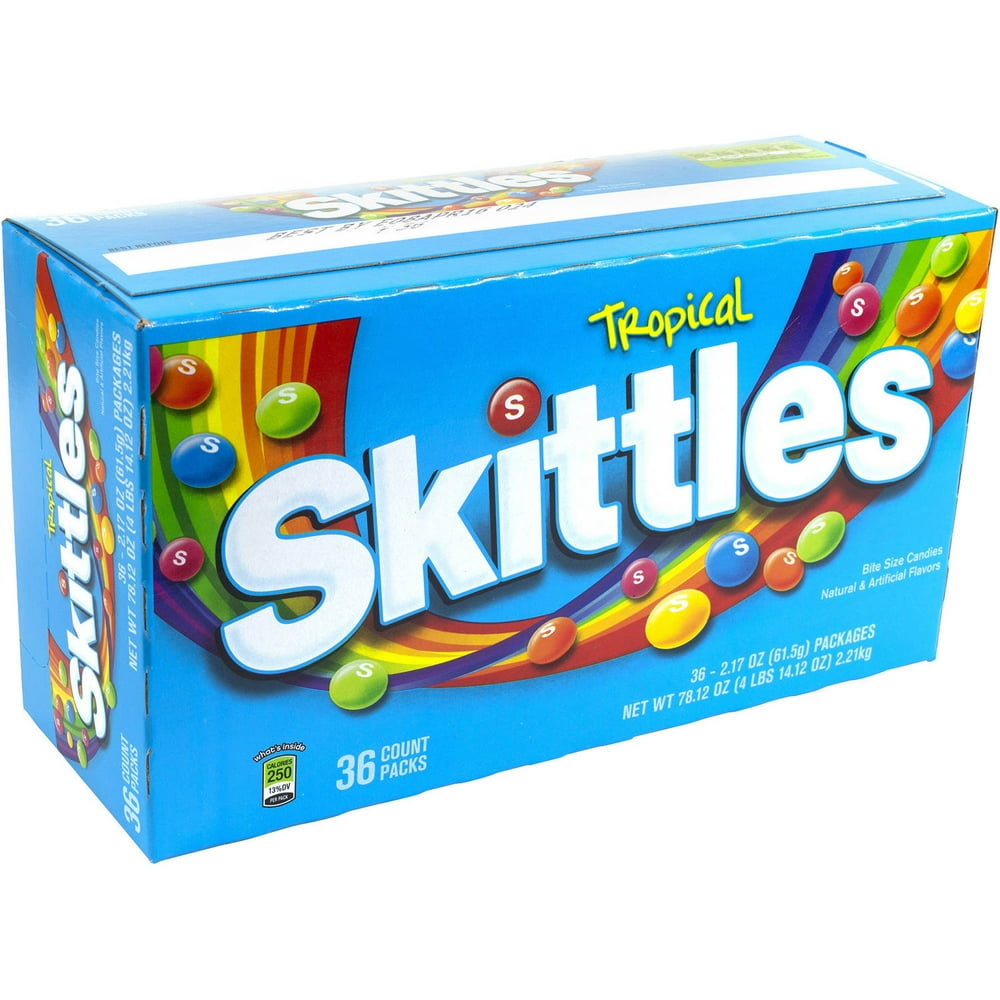 Skittles Tropical Bite Size Candies, 2.17 oz, 36 count