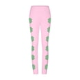thumbnail image 5 of Ynynloco color cosplayer St. Patrick's Day Leggings Shamrock Stretchy Tights Yoga Pants for Women, 5 of 6
