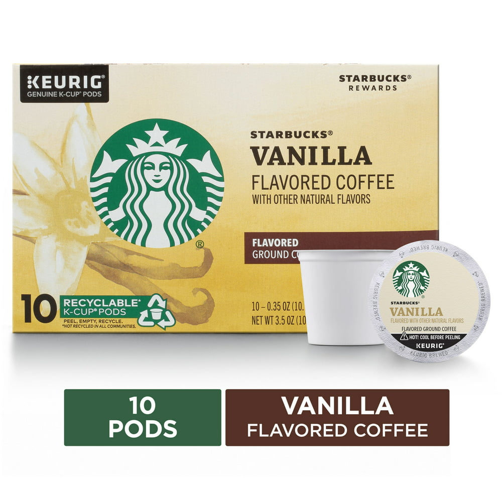 Starbucks Vanilla Flavored Coffee K-Cup Pods | Blonde Roast | Coffee ...