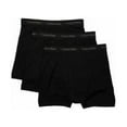 thumbnail image 2 of Calvin Klein BLACK Men's 3-Pack Cotton Boxer Briefs, US Small, 2 of 4