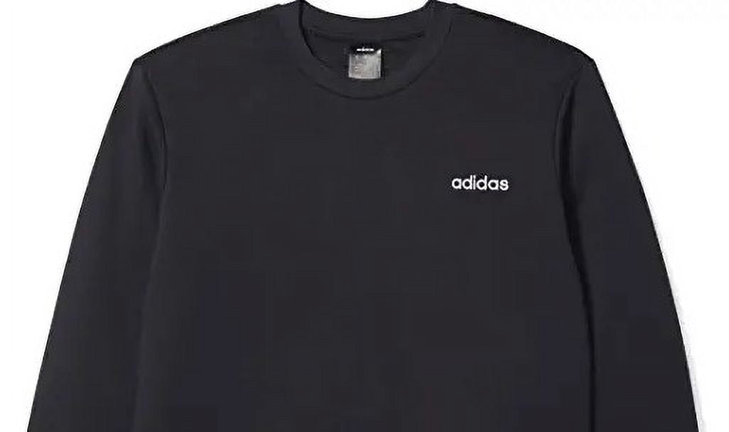 Adidas Men's Essentials Feelcozy Fleece Sweatshirt Crew Sweater GV5295 Black L