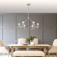 thumbnail image 5 of 47166-91 Livex Lighting Lansdale - 6 Light Chandelier In Transitional Style-19.5 Inches Tall and 25 Inches Wide-Brushed Nickel Finish    -Traditional, 5 of 13
