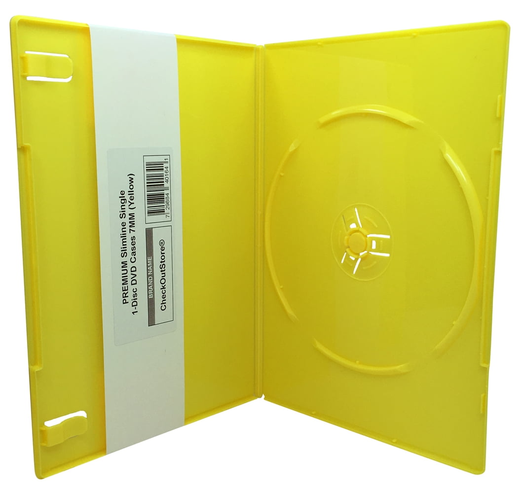 (200) CheckOutStore Premium Slimline Single 1Disc DVD Cases 7mm