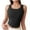 Black, variant on ZyeKqe Workout Tank Tops for Women Sleeveless Athletic Shirts Square Neck Crop Yoga Top Stretchy Slim Fitted Basic Tees
