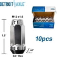thumbnail image 5 of Detroit Axle - Front Wheel Bearing Hubs Kit for Chevrolet Malibu Cobalt HHR Pontiac G6 Saturn Aura ABS Models, Pair Wheel Bearing Hubs 20pc Wheel Lug Nuts Replacement, 5 of 7