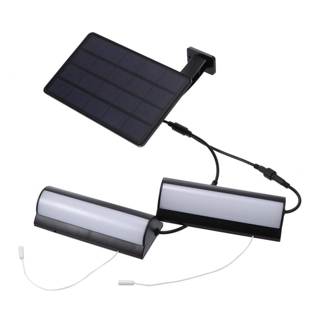 Yuarrent 2 lámparas de luz solar para interior/exterior, luz colgante de cobertizo alimentada por energía solar separada con cable de tracción Iluminación y accesorios Negro luz blanca Yuarrent HA028089-02