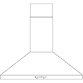 thumbnail image 4 of GE JVW5301FJDS Black Slate 30 inch Wall-Mount Pyramid Chimney Hood, 4 of 5