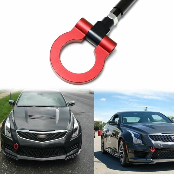 Xotic Tech for Cadillac XLR 2006-2009 Red Sporty Track Racing CNC Aluminum Front Bumper Tow Hook Set