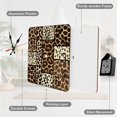 thumbnail image 6 of Giraffe Print Patchwork Pattern Wall Clock Silent Non-Ticking For Home Office Decor, Decorative Clock Art, 6 of 7
