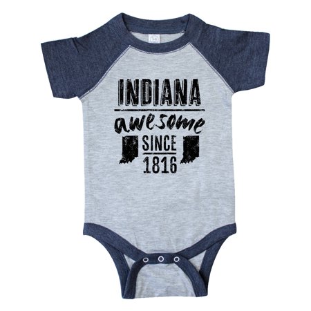 

Inktastic Indiana Awesome Since 1816 Gift Baby Boy or Baby Girl Bodysuit