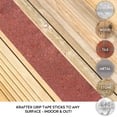 thumbnail image 5 of Cinta de agarre Kraftex [4 x 30 pies marrón] Cinta antideslizante para escaleras, escalones/escaleras de madera. Cinta de fricción antideslizante para peldaños de escaleras interiores, peldaños de esc, 5 of 5