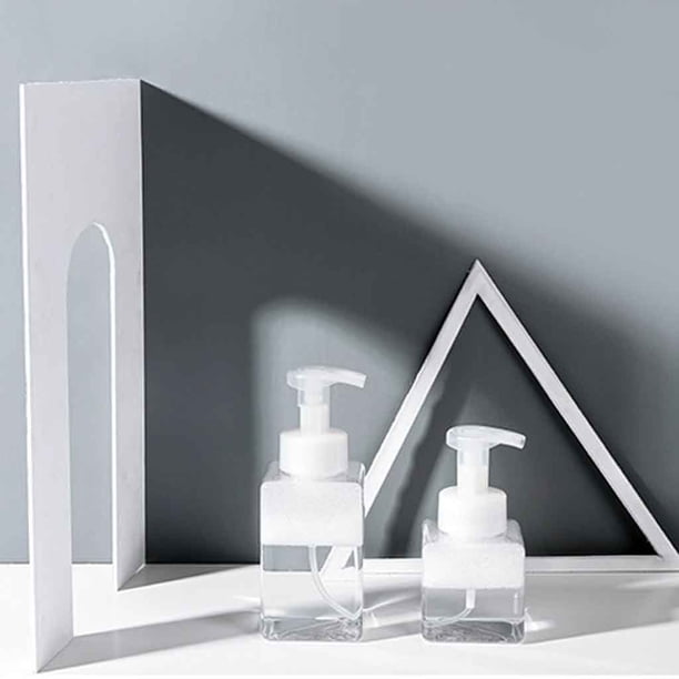 Fiudx Dispensador de Jabón Espumoso, Envase Rellenable para Jabón Líquido, Dispensación Precisa y Sin Complicaciones, Plástico Transparente Ecológico, para Cocina y Baño, Tamaños de 250 Ml/400 Ml