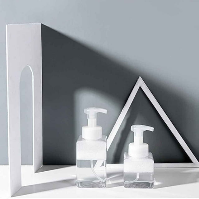 Bouteille Pompe Distributrice de Savon Moussant pour Savon Liquide / Rechargeable et Étanche / Distribution de Mousse Précise avec Pompe de Verrouillage / Capacité de 250ml Ou 400ml / Bouteille en Plastique Transparent