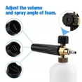 thumbnail image 4 of Tool Daily Foam Cannon Pressure Power Jet Washer Quick Release, Adjustable Nozzle with 1/4 Inch Quick Connector, 1 Liter, 5 Pressure Washer Nozzle Tips, 4 of 9