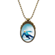 thumbnail image 1 of Deporte de invierno esquíes y Pole ilustración Collar Colgante Vintage de bronce antiguo de joyeria de lujo de regalo Unbranded M, 1 of 3
