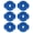 Blue, variant on SDFGTstore Pack of 6 Silicone Cymbal Nuts Quick Releasing Drum Accessories Cymbal Fastener Nuts for Percussion Instrument Part