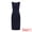 Dark Blue, variant on Sleeveless Sheath Boat Neck Pencil Dress M Black