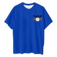 thumbnail image 4 of Birdeem T-Shirt de Baseball pour Femmes Imprimé devant et derrière Col Rond Manches Courtes, 4 of 12