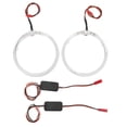 thumbnail image 3 of uds LED rojo Ojos de Ángel anillos de Halo DRL lámpara de señal de giro luz antiniebla 110mm/4,33 pulgadas para coche, 3 of 5