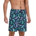 thumbnail image 2 of Fotbe Green Christmas Print Socks Pantalones Cortos de Pijama para Hombre, Ropa de Dormir, Pantalones de Pijama Cortos para Hombre-X-Large, 2 of 6