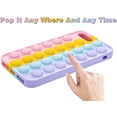 thumbnail image 2 of Pop It Phone Case para iPhone 8 7 6, Stress Reliever Push Pop Bubble Fidget Toys Cover, Cute Funny Soft Silicone Protective Shell para iPhone SE 4.7 pulgadas - Rainbow Adepaton WMCH-275, 2 of 7