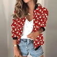thumbnail image 1 of LOVZFMLL Vestes pour Femmes Chandail Ample à Manches Longues avec Fermeture Éclair Veste Décontractée en Grosse Maille Veste de Baseball, 1 of 5