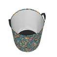 thumbnail image 3 of Bingfone Foxes And Birds In Forest Waterproof Foldable Laundry Hamper Bucket With Handles For Storage Bin,Clothes Hamper (Small ), 3 of 8