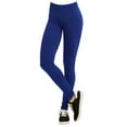 thumbnail image 1 of Polyester Spandex Womens Full Length Leggings, Royal, 1 of 1