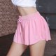 thumbnail image 3 of Pantalones cortos 2 en 1 fluidos para correr para mujer Gimnasio Yoga Atlético Mujer Entrenamiento Biker Spandex Lounge Sweat Falda Verano (rosa claro) Feliz Sencillez, 3 of 4