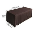thumbnail image 3 of Solid Color Waterproof Conference Table Skirt,Wrinkle-Free Ruffled Polyester Tablecloth,Decorative Table Cover for Banquet Wedding,Waterproof Conference Wedding Tablecloth, 3 of 6
