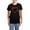 With Blue Strpe Pant, variant on CafePress - Heart_Jump_Trans Women's Dark Pajamas - Women's Short Sleeve Print T-Shirt and Pants Dark Cotton Pajama Set