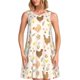 thumbnail image 1 of Fotbe Chicken Family Vestido de Verano sin Mangas para Mujer – Vestido Midi Línea A, Estilo Camiseta Floral, Vestido Playero Casual y Fluido, 1 of 7