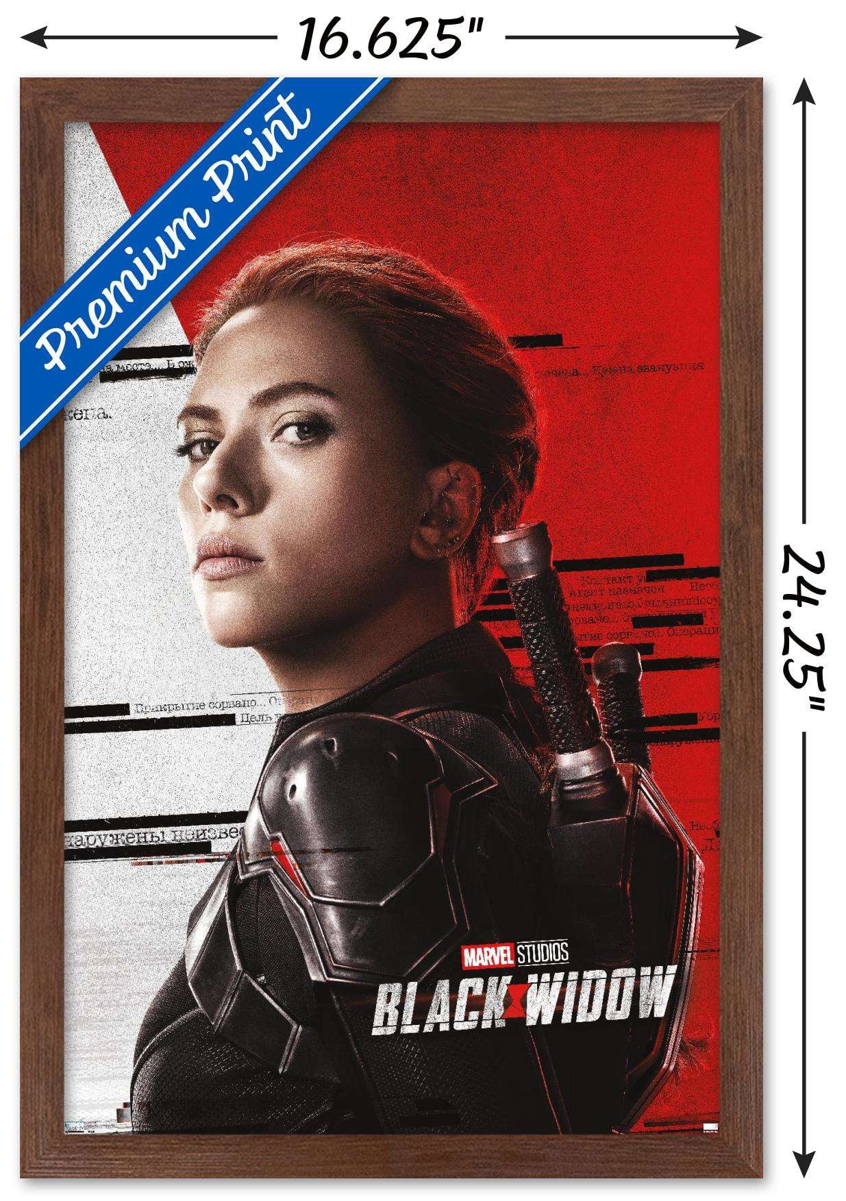 Marvel Cinematic Universe - Black Widow - Pose Wall Poster, 14.725" x 22.375", Framed