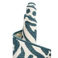 thumbnail image 2 of Unique Loom Outdoor Safari Collection Area Rug - Savanna (6' 1" x 9' Rectangle Navy Blue and Ivory/Ivory), 2 of 8
