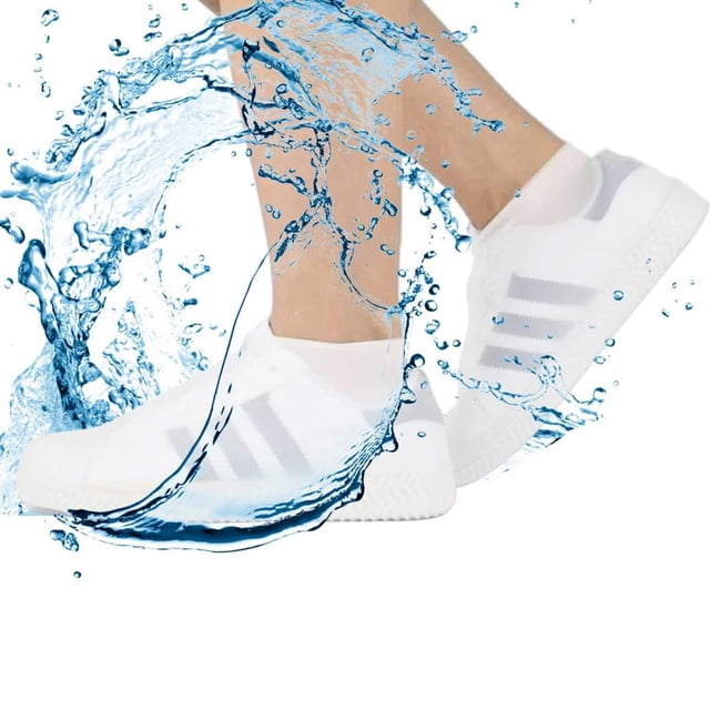 Silicone Waterproof Shoe Covers, High Elasticity Silicone Reusable Rain Overshoes for Multi-Scene Protection (Foldable Galoshes)
