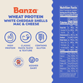 thumbnail image 3 of Banza Wheat Protein White Cheddar Shells Mac & Cheese – 16g Protein per Serving, No-Compromises Taste & Texture, Creamy & Cheesy, Powered by Chickpeas, 5.5oz, 3 of 7