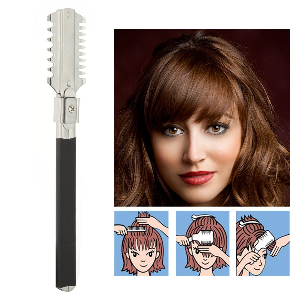 Spptty Hair Cutting Comb,Razor Comb Doubleedge Razor Blades Manual