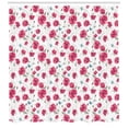 thumbnail image 3 of Ambesonne Butterfly Shower Curtain, Poppy Flora Blossoms, 69"Wx70"L, Pink Reseda Green Blue, 3 of 3