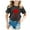 Black, variant on Toddler Girls T-Shirts Summer Canada Flag Printed Crew Neck Short Sleeve Tees Casual Daily Outdoor Streetwear Fashion Tops,Sizes 3-4T