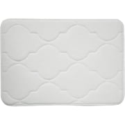 Memory Foam Bath Mat Soft Microfiber Bath Mat for Bathroom, Non Slip Water Absorbent Cozy Bathroom Rug Machine Washable Memory Foam Rug Quickly Drying Small Mat 17x24 Inch