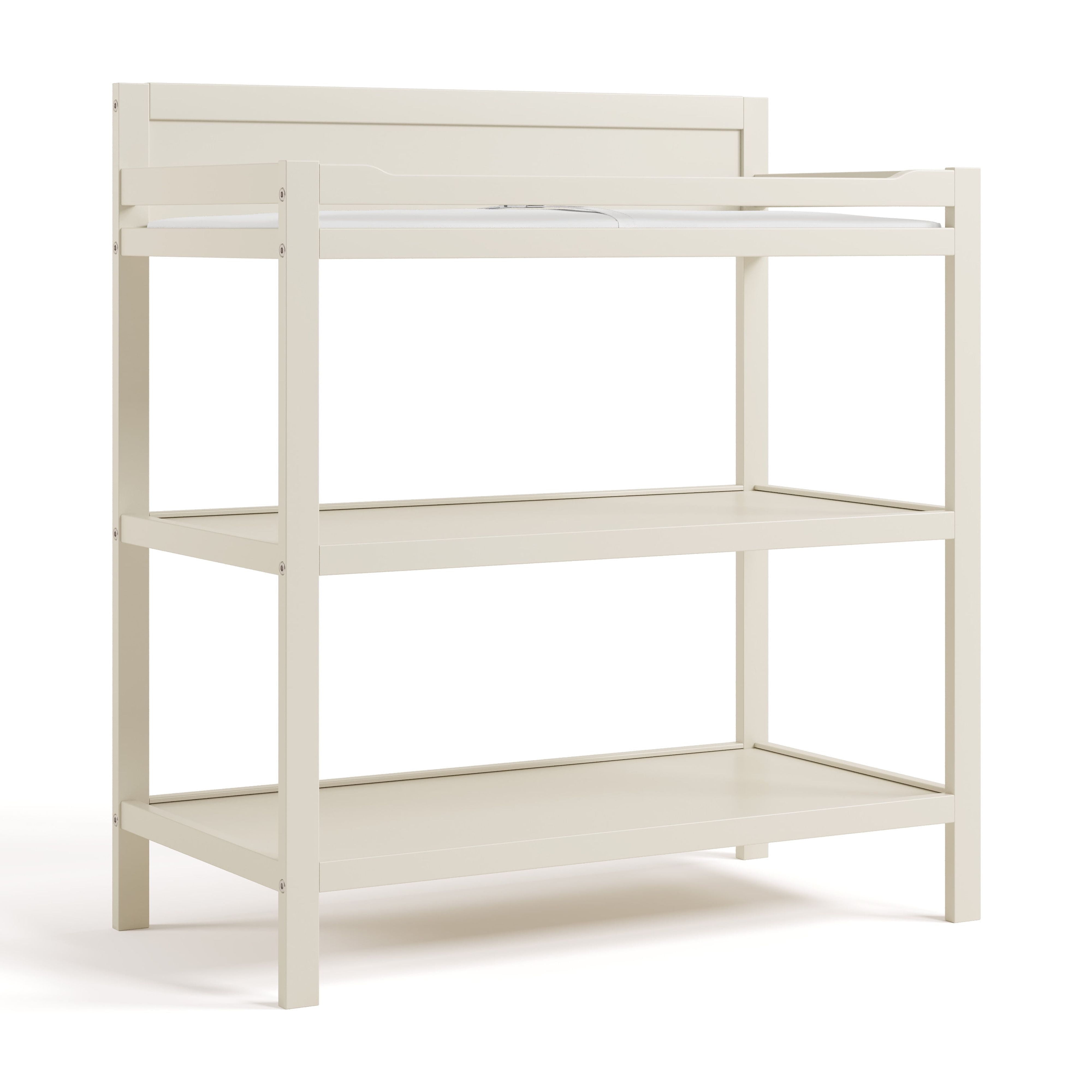 Storkcraft Alpine Infant Changing Table with Changing Pad, Frosted Oat